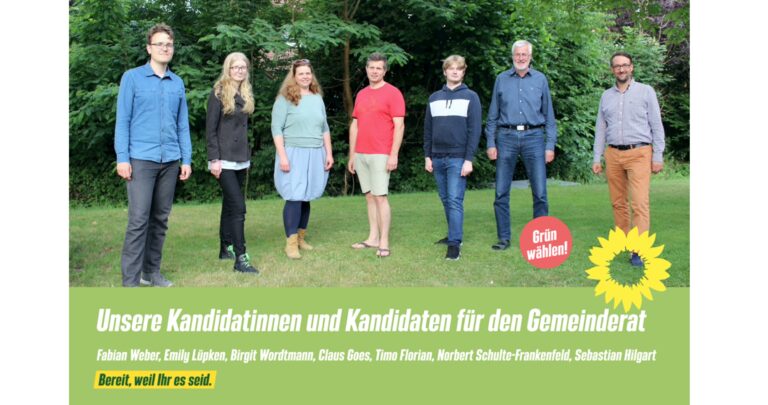 Unsere Kandidatinnen und Kandidaten für die Gemeinderatswahl am 12.09.2021